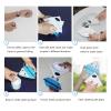 Magnetic Window Cleaner, Magnetic Window Cleaner Triangular Magnetic Glass Cleaner with Rope Double-Sided Window Cleaner Wiper for Double Glazed Window view 3