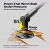 HOTO Flexi Cordless Electric Spin Scrubber, Adjustable Angle, Extendable Handle, Smart Display, IPX7 Waterproof, Powerful Cleaning Scrubber with 8 Replaceable Brush Heads, for Bathtub, Bathroom, Tile view 3