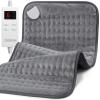Heating Pad for Back, Neck, and Shoulder Pain Relief, Electric Heat Pad with 6 Heat Levels, Moist Heat Option, Auto Shut-Off, Birthday Christmas Gift for Women Men Mom Dad Grandma, Gift for her view 1