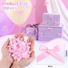 100PCS Tinkrstuff Pink Mini Bows for Crafts, 1.5*2" Fabric Small Bows for Decoration,Satin Ribbon Tiny Bow for Clothes Ornament, Cute Christmas Tree Bows &Thanksgiving Gifts Party Cake Balloon Treats view 2