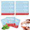 Denture Cleaner Wipes Disposable Teeth Gum Retainer Wipe Oral Care, Tooth Gums Cleaning Dental Dentures Tablets, Denture Adhesive Food Debris Braces Stain Odor Remover for Adults Elderly Mint 200 Pcs view 1