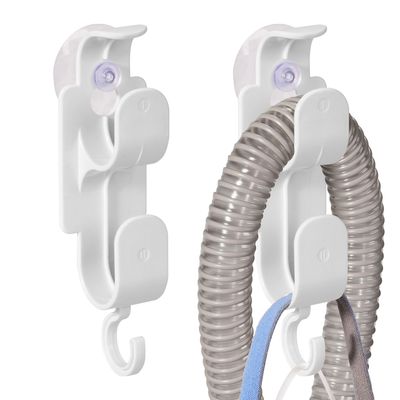 Resdolf CPAP Hose Holder for Bed, CPAP Hose Hanger for Tube & Mask with Anti-Unhook,Hose Organizer Avoids Hose Tangle and Help You Sleep Better (2)