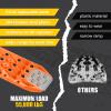 BUNKER INDUST Offroad Traction Boards with Jack Base, Pair Portable Recovery Track Tire Traction Mat - Orange Sand,Mud,Snow Tracks(Replaceable Dual Colors Teeth/Rugged Steel Plate), Gen 12th view 2