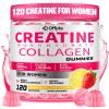 Creatine for Women, 5000mg Creatina Monohidratada Gummies with Collagen + BCAA Chews for Muscle Recovery, Boost Endurance, Flavored Pre-Workout Supplement, Sugar-Free, No Bloating, 4 Gummies Per Day view 1