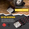 BUNKER INDUST Offroad Traction Boards with Jack Base, Pair Portable Recovery Track Tire Traction Mat - Black Sand,Mud,Snow Tracks(Replaceable Dual Colors Teeth/Rugged Steel Plate), Gen 12th view 4