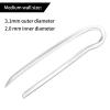 10-Pack Preformed BTE Earmold Hearing Aid Tubes Replacement, Clear Soft Flexible Tubing 3.1mm OD 2mm ID, Cut-to-Length to Reduce Feedback, Size 13# view 2