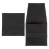 uxcell 2 Pcs Microfiber Jewelry Pouch, 8 x 8cm Jewelry Packaging Bag Small Portable Envelope Style Storage Pouch for Earring Bracelet Necklace Brooches Pendants Packaging, Black view 1