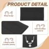 uxcell 2 Pcs Microfiber Jewelry Pouch, 8 x 8cm Jewelry Packaging Bag Small Portable Envelope Style Storage Pouch for Earring Bracelet Necklace Brooches Pendants Packaging, Black view 3