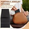 uxcell 2 Pcs Microfiber Jewelry Pouch, 8 x 8cm Jewelry Packaging Bag Small Portable Envelope Style Storage Pouch for Earring Bracelet Necklace Brooches Pendants Packaging, Black view 4