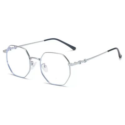 2-in-1 Blue Light & UV Protection Glasses for Men & Women, Non-Prescription Photochromic Glasses for Game & Read (Silver, Photochromic)