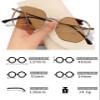 2-in-1 Blue Light & UV Protection Glasses for Men & Women, Non-Prescription Photochromic Glasses for Game & Read (Silver, Photochromic) view 4
