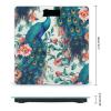 Smart Scale for Body Weight Digital Bathroom Scale Highly Accurate Beautiful Peacock Flowers Weighing Scale for People Large LCD Screen view 2