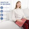 Portable Heating Pad for Back Pain, Travel Electric Heat Pad with Moist Heat Option, 6 Heat Levels & Auto Shut-Off, Soft Washable Cover, Ideal for Office, Home, or Travel Use view 4