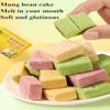 4 Taste Mung Bean Cake 8/16/32/112 BoxesMatcha Coconut Taro Flavor,Healthy Nutritious Breakfast Cake,Sweet Cookies,Snack Food,Dessert,Dim Sum,Delicious Chinese Snack Gift (4 flavor,16 boxes) view 2