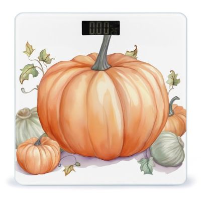 Smart Scale for Body Weight Digital Bathroom Scale Highly Accurate Fall Watercolor Pumpkins Weighing Scale for People Large LCD Screen