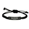 Funny Dental Hygienist Gifts - 'Don't Trust A Dental Hygienist That Doesn't Drink Coffee And Say F-k A Lot' Rope Bracelet, Gifts from Friends to Dental Hygienist for Birthday view 1