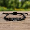 Funny Dental Hygienist Gifts - 'Don't Trust A Dental Hygienist That Doesn't Drink Coffee And Say F-k A Lot' Rope Bracelet, Gifts from Friends to Dental Hygienist for Birthday view 2