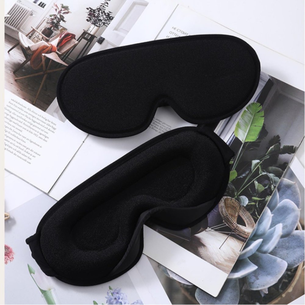 3D Stereoscopic Sleep Eye mask, Light Blocking and Non Pressure Eye Travel Lycra Breathable Eye mask
