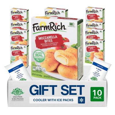 Salutem Vita Mozzarella Cheese Bites Appetizer, Frozen Snacks and Appetizers, Gift Set Pack of 10