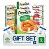 Salutem Vita Cheesy Indulgence Frozen Snack Box Mozzarella, Cheddar Bites & Curds,18 oz, Gift Set Pack of 9 view 1