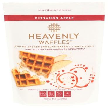 Heavenly Waffle Waffle Mix Cinnamon Apple 13.5 oz (Pack of 6)