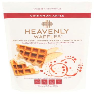 Heavenly Waffle Waffle Mix Cinnamon Apple 13.5 oz (Pack of 6)