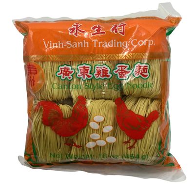 Vinh Sanh Egg Noodles Thin 16 oz (Pack of 10)