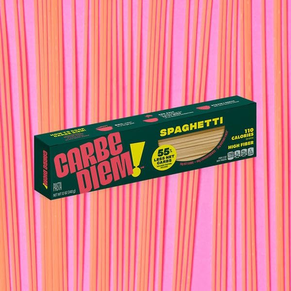 Carbe Diem Pasta Spaghetti Low Carb 12 oz (Pack of 20)