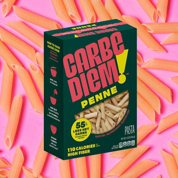 Carbe Diem Pasta Penne Low Carb 12 oz (Pack of 12)