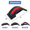 FAJAERNY Back Stretcher, 3 Level Adjustable Lumbar Back Cracker Board, Relief for Lumbar Area Pain, Scoliosis Aid, Spine, Herniated Disc, Lumbar Support Board, Extra NBR Pad & Silicone Pad (Red) view 4