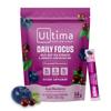 Ultima Replenisher Daily Focus Supplement & Electrolytes Powder - Acai Blueberry, 14 Stickpacks - Hydration Packets, 60mg Caffeine from Green Tea Extract & L-Theanine to Improve Focus & Concentration view 1