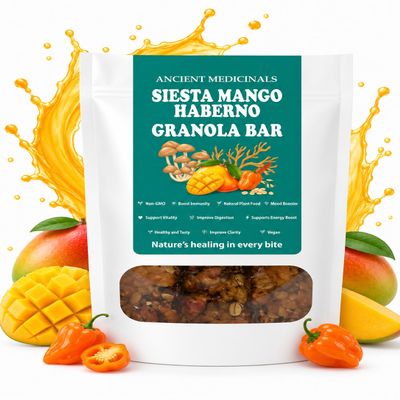 Siesta Mango Habanero Granola Bar Vegan & Natural Immune-Boosting Snack | Radiant Energy with Organic Ingredients & Vitamin C (Siesta Mango Habanero)