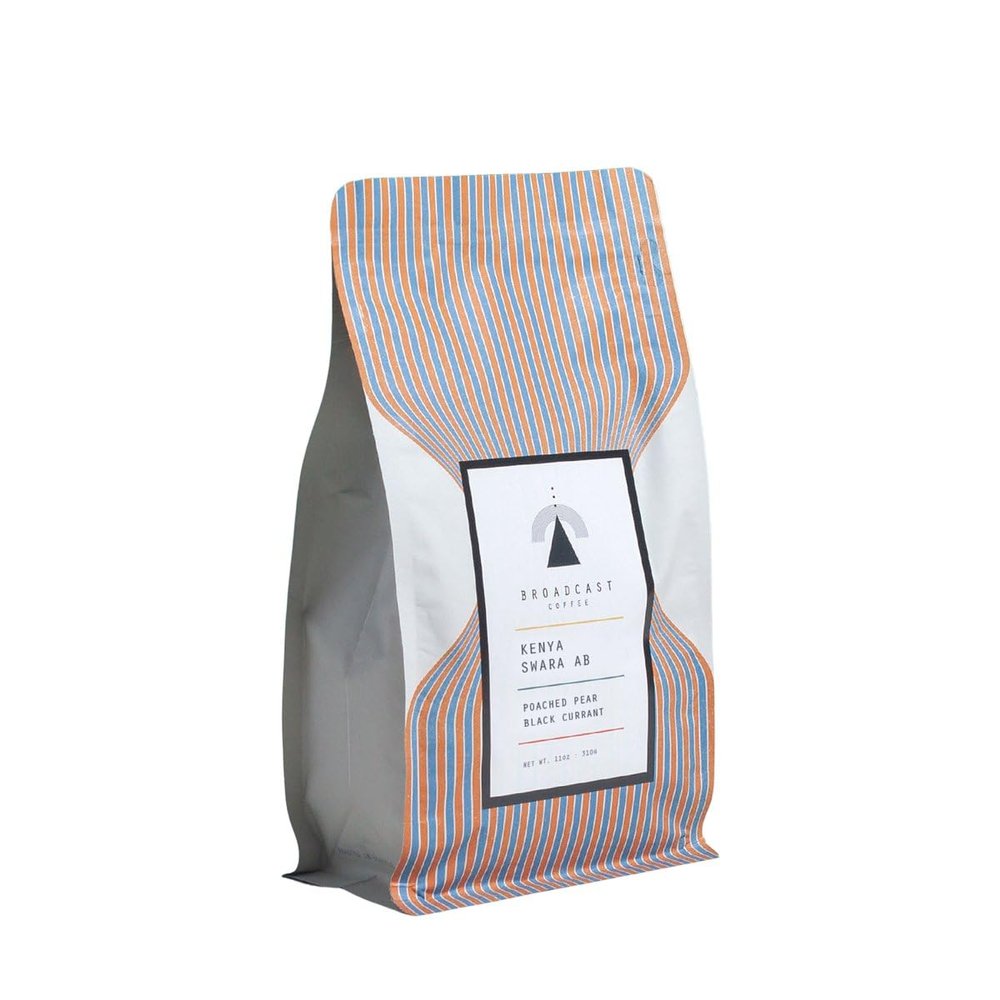 Kenya Swara AB - Roasted by Broadcast Coffee Roasters - Freshly Ground Coffee - 5 Pound Bag
