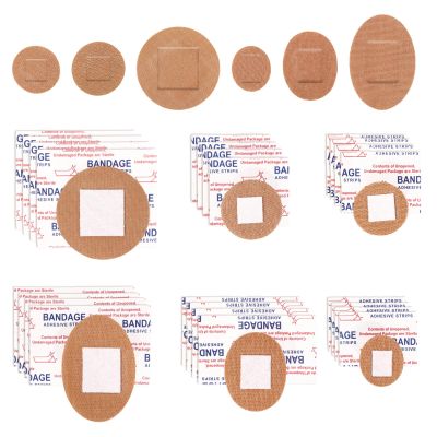 120pcs Small Circle Bandages, 6 Sizes Flexible Fabric Adhesive Breathable Round & Oval Wound Protection and Hides Skin Spots Ideal for Face Nose Hands Small Incisions
