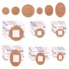 120pcs Small Circle Bandages, 6 Sizes Flexible Fabric Adhesive Breathable Round & Oval Wound Protection and Hides Skin Spots Ideal for Face Nose Hands Small Incisions