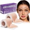 TEAWOO Anti Wrinkle Silicone Face Tape, Reusable Wrinkle Patches for Face, Forehead & Smile Lines, Overnight Facial Smoothing Tape, Silicone Face Mask Strips, 2 Rolls, 1.2" x 59" Each view 1