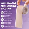 TEAWOO Anti Wrinkle Silicone Face Tape, Reusable Wrinkle Patches for Face, Forehead & Smile Lines, Overnight Facial Smoothing Tape, Silicone Face Mask Strips, 2 Rolls, 1.2" x 59" Each view 4