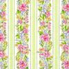 IHR Ideal Home Range Rosanne Beck Cocktail Napkins Disposable 3-Ply Paper Party Napkin Pack, 5" x 5", Floral Garden Stripe, 20-Count view 1