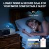 2PCs Replacement F20-Style Fabric Mask (Small) - No Silicone Contact, CPAP Full Face Cushion Wrapped by Cooling Fabric for Airfit F20 & Airtouch F20, No Stuffiness Even in Hot Weather (Blue-S) view 2