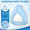 2PCs Replacement F20-Style Fabric Mask (Small) - No Silicone Contact, CPAP Full Face Cushion Wrapped by Cooling Fabric for Airfit F20 & Airtouch F20, No Stuffiness Even in Hot Weather (Blue-S) view 4