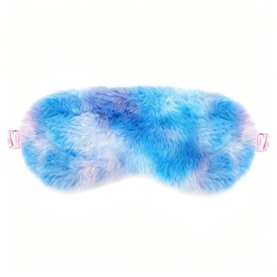 1 Pack Sleep Mask, Eye Shade, Fur Blinkfold, Soft Plush Eye Sleeping Mask for Women, Men, Kids, Boys, Girls (Mixcolor1)