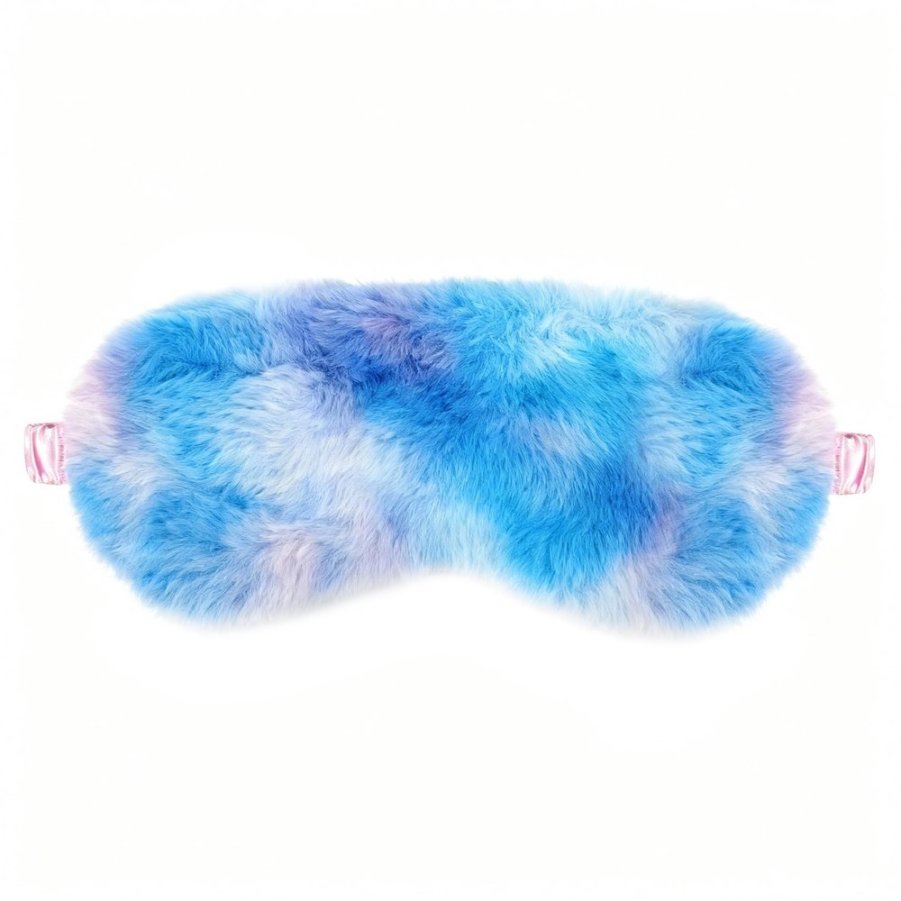 1 Pack Sleep Mask, Eye Shade, Fur Blinkfold, Soft Plush Eye Sleeping Mask for Women, Men, Kids, Boys, Girls (Mixcolor1)