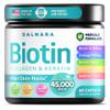Biotin Collagen & Keratin Hair, Skin & Nails Vitamins, 45,000 MCG Vitamin Complex (A, B1, B2, B3, B6, B7, C & E)Biotin for Hair Growth for Women & Men, Hair Vitamins-60 CapsulesMade in USA view 1