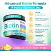 Biotin Collagen & Keratin Hair, Skin & Nails Vitamins, 45,000 MCG Vitamin Complex (A, B1, B2, B3, B6, B7, C & E)Biotin for Hair Growth for Women & Men, Hair Vitamins-60 CapsulesMade in USA view 3