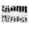 500PCS 18 Specification Screw Kit Box Eyewear Screw Kit Nose Support Lens Leg Nut Frameless Glasses Spacer Cap Accessories(H Set,20BOX) view 1