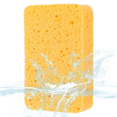 1 PCS Large Sponges for Cleaning, Natural Wood Pulp Sponges, 5.7x3.5x1.5 inch Cleaning Big Sponge for Kitchen, Bathroom, Countertops, Car Wash