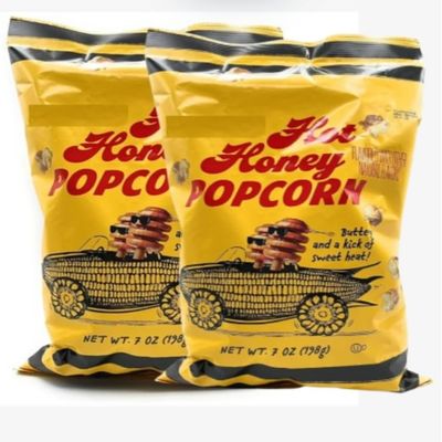 Hot Honey Flavored Popcorn Buttery, Crunchy and Sweet, Snacking Food Treat 7oz/198g (2x7oz, Hot Honey)