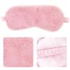 1 Pack Sleep Mask, Eye Shade, Fur Blinkfold, Soft Plush Eye Sleeping Mask for Women, Men, Kids, Boys, Girls (Pink) view 3