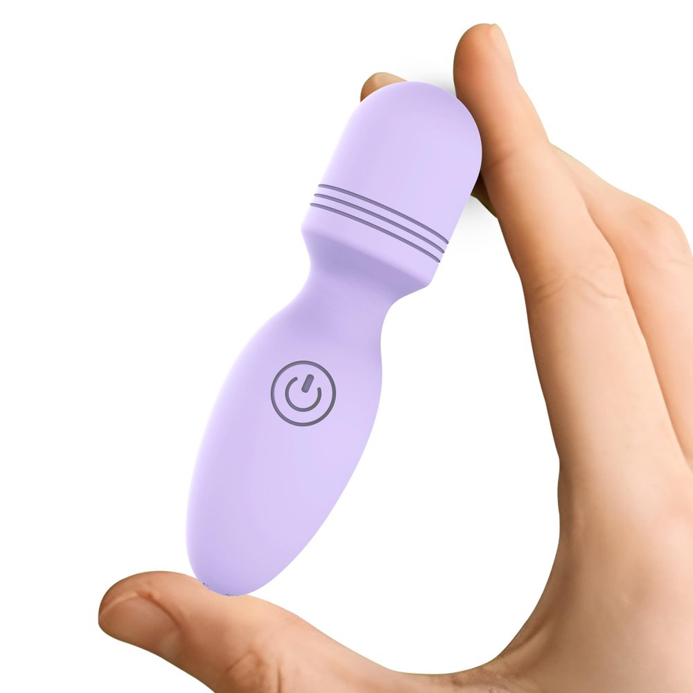 KELITE Personal Back Massager - Handheld Waterproof & Rechargeable Massager - 10 Patterns VibrationMassage - Perfect for Travel Relaxation, Relieves Back, Legs Muscles (Purple)