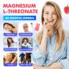1000mg Magnesium L-Threonate Gummies for Adults - Muscle & Nervous System Support, Vegan, Sugar-Free Raspberry Flavor, 60 Gummies view 3